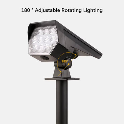 Solar Tuinspot 10 LED's – 2-in-1 Installatie (Grondpin & Wandmontage)