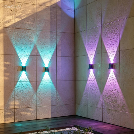 Pastel Solar Gevelverlichting – Decoratieve Buiten Wandlamp