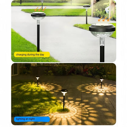 Solar Projector effect Tuinlamp – LED Padverlichting Waterdicht IP67
