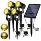 Solar LED Spotlight Buiten – 3000K / 6000K / RGB, IP65 Waterdichte Tuin- en Wandlamp