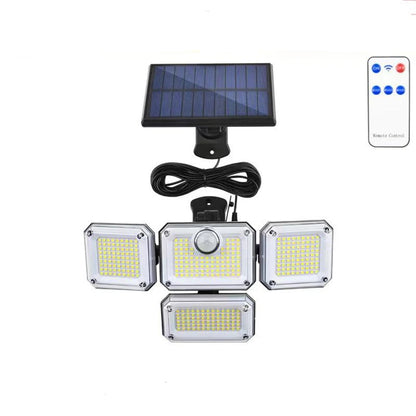 Solar Sensor veiligheids Wandlamp 333 LED – Met Geïntegreerd of Los Zonnepaneel (Flexibele Installatie)