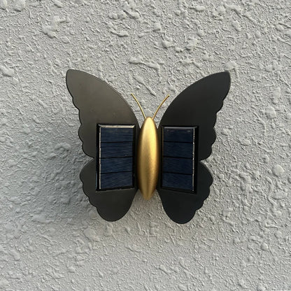 Solar Butterfly Wandlamp – Waterdichte Buitenlamp voor Schutting & Tuin