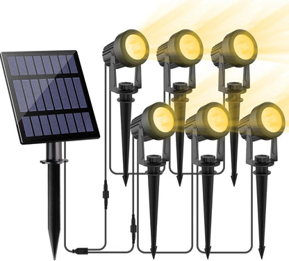 Solar LED Spotlight Buiten – 3000K / 6000K / RGB, IP65 Waterdichte Tuin- en Wandlamp