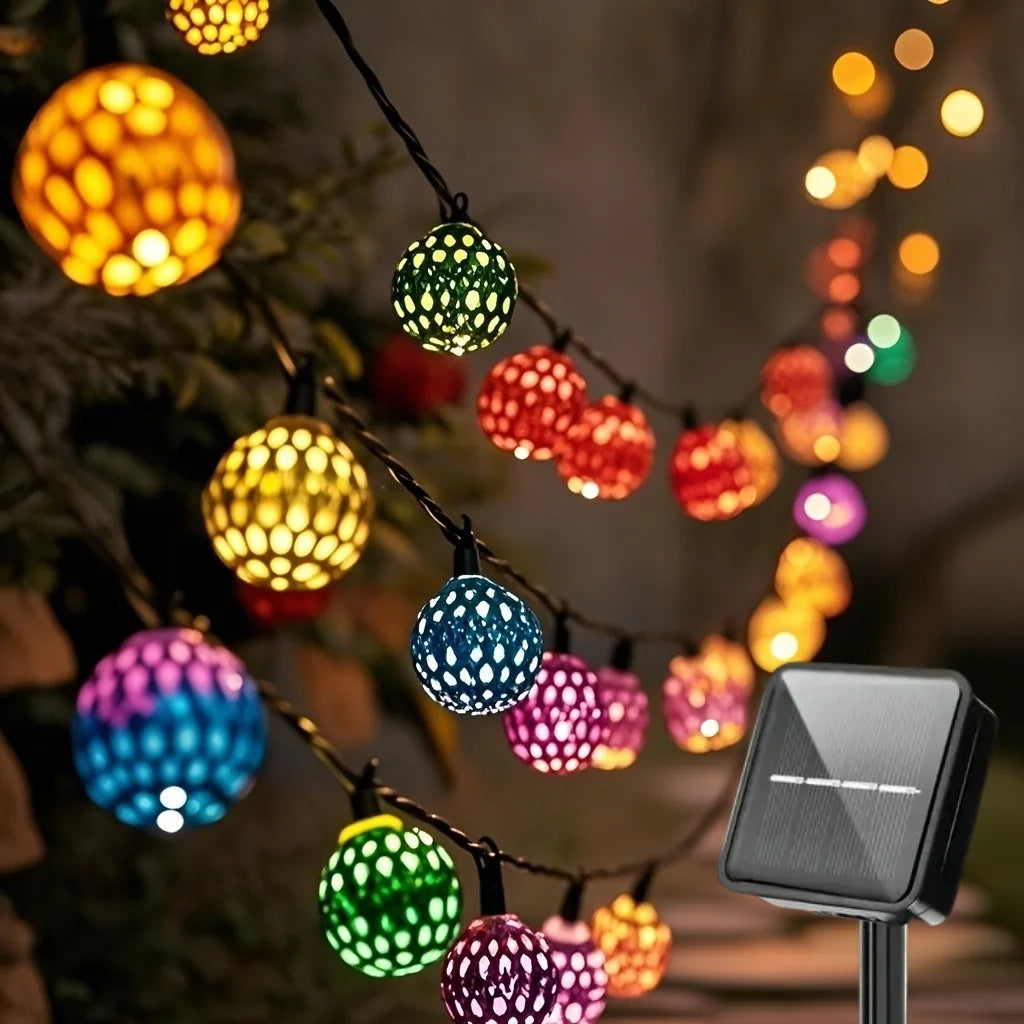 Solar Moroccan Lichtslinger 30/50 LED – Waterdichte Sfeerverlichting voor Tuin