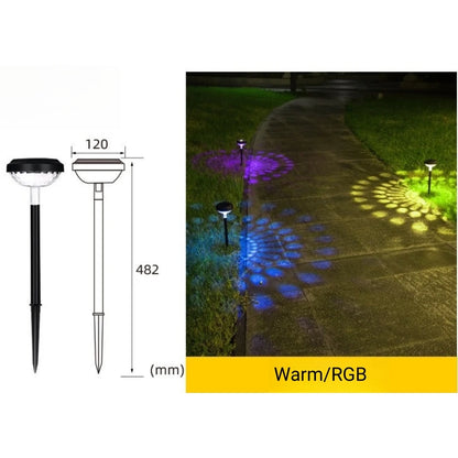 Solar Projector effect Tuinlamp – LED Padverlichting Waterdicht IP67