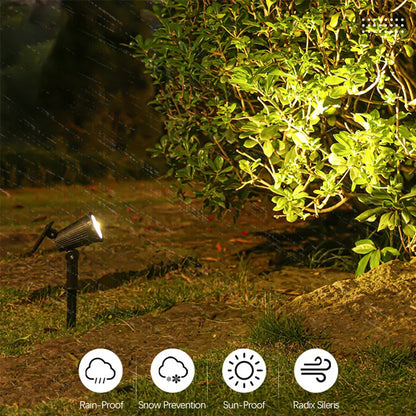 Solar Spotjes 9 LED – Verstelbare Tuinverlichting (Warm, Wit of RGB)