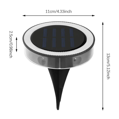 4-Pack Solar Grondlampen LED – Waterdichte Buitenverlichting voor Tuin & Pad