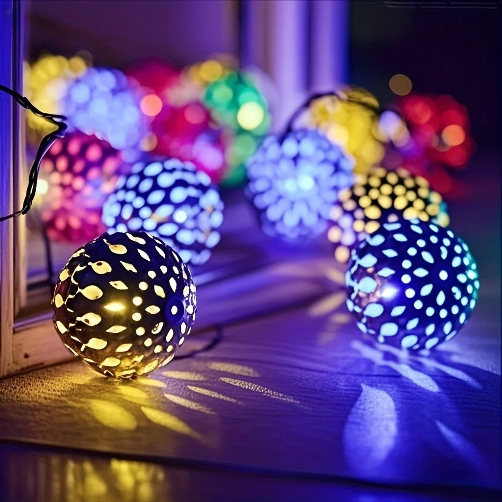 Solar Moroccan Lichtslinger 30/50 LED – Waterdichte Sfeerverlichting voor Tuin