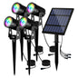 Solar LED Spotlight Buiten – 3000K / 6000K / RGB, IP65 Waterdichte Tuin- en Wandlamp