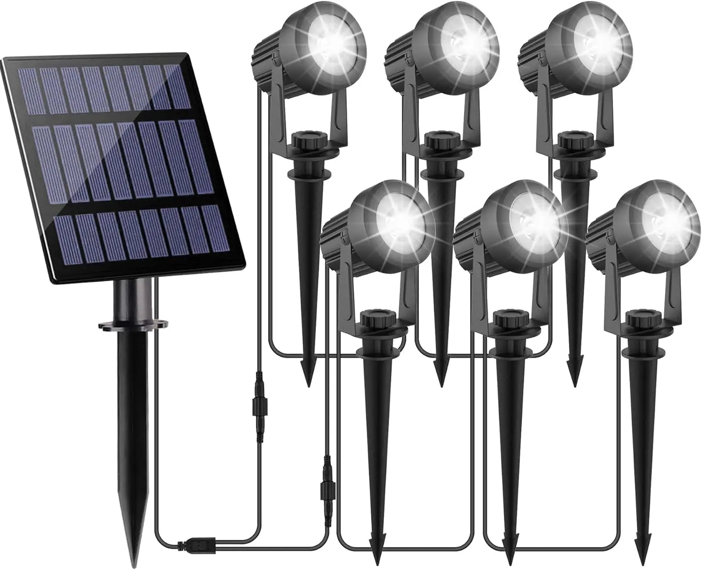 Solar LED Spotlight Buiten – 3000K / 6000K / RGB, IP65 Waterdichte Tuin- en Wandlamp