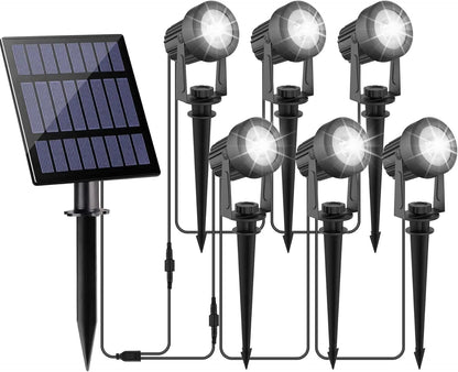 Solar LED Spotlight Buiten – 3000K / 6000K / RGB, IP65 Waterdichte Tuin- en Wandlamp