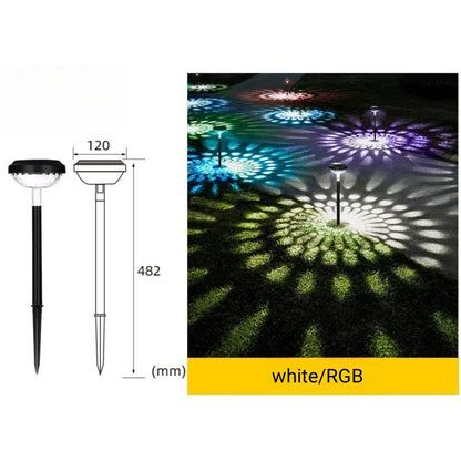 Solar Projector effect Tuinlamp – LED Padverlichting Waterdicht IP67