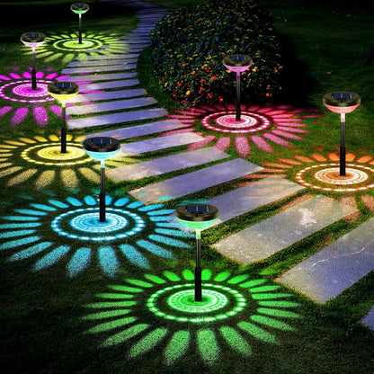 Solar Projector effect Tuinlamp – LED Padverlichting Waterdicht IP67