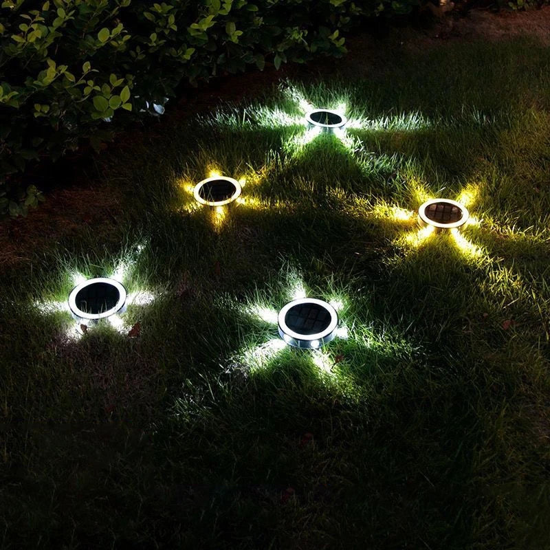 4-Pack Solar Grondlampen LED – Waterdichte Buitenverlichting voor Tuin & Pad