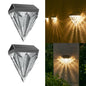 2x Solar Wandlamp Buiten – Diamond Design LED Sfeerverlichting