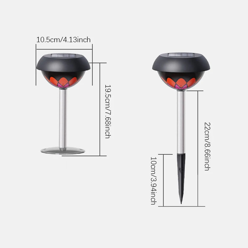 3-in-1 Solar Tuinlamp – Multifunctionele LED Buitenverlichting met 'Projectie' effect