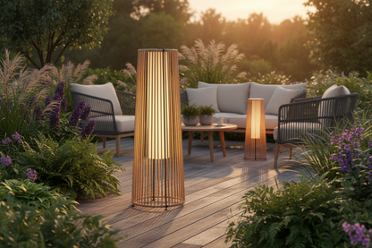 Solar Rattan Outdoor Lamp – Vloerlamp Tuinverlichting Automatisch