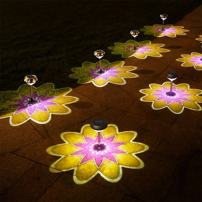 3-in-1 Solar Tuinlamp – Multifunctionele LED Buitenverlichting met 'Projectie' effect