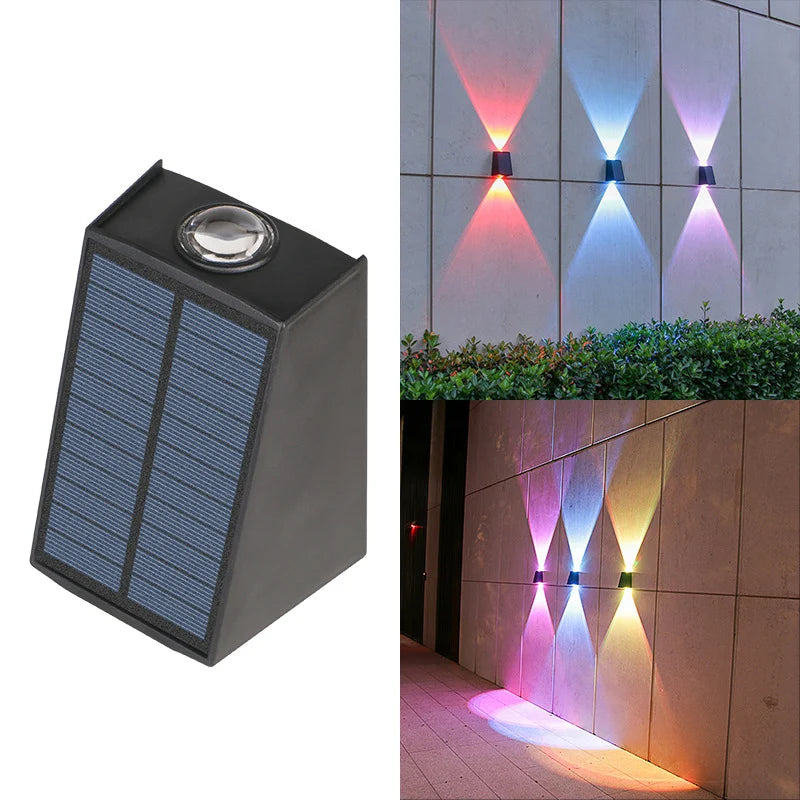 Pastel Solar Gevelverlichting – Decoratieve Buiten Wandlamp
