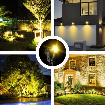 Solar LED Spotlight Buiten – 3000K / 6000K / RGB, IP65 Waterdichte Tuin- en Wandlamp