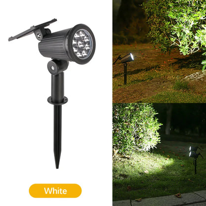 Solar Spotjes 9 LED – Verstelbare Tuinverlichting (Warm, Wit of RGB)