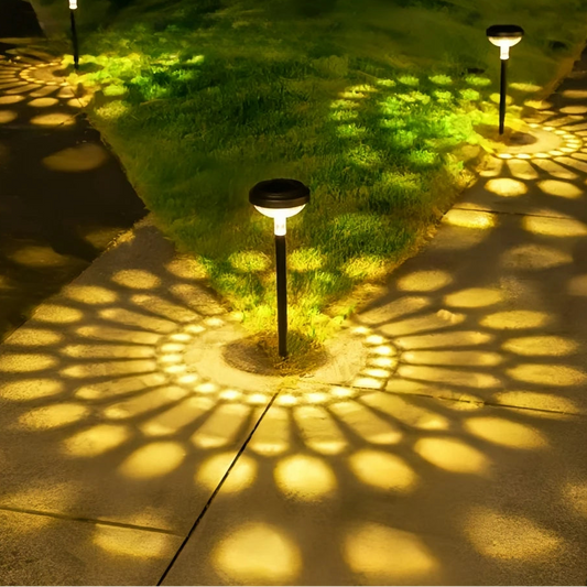Solar Projector effect Tuinlamp – LED Padverlichting Waterdicht IP67